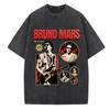 2026 SpringSummer Bruno Mars Romantic Tour Collection  Cotton Retro Fashion Oneck Short Sleeve