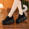 Little white shoes women's 2025 summer new versatile breathable hollow mesh casual shoes thick-soled muffin inner height-increasing women's shoes