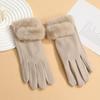 Keep Warm Women Gloves Touchable Screen Full Finger Gloves New Winter Gloves  Cycling Driving