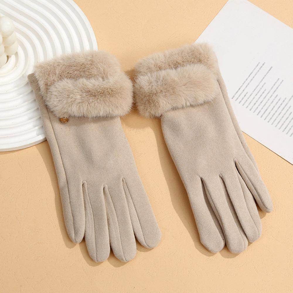 Keep Warm Women Gloves Touchable Screen Full Finger Gloves New Winter Gloves  Cycling Driving