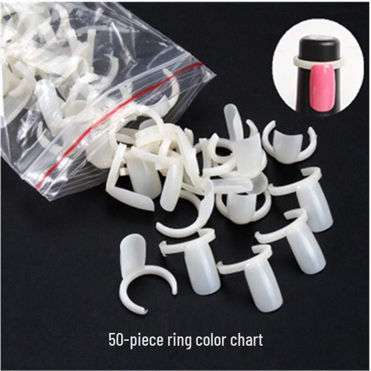 Палитра для демонстрации цветов лака для ногтей - Набор из 50 колец для тренировки геля и лака
