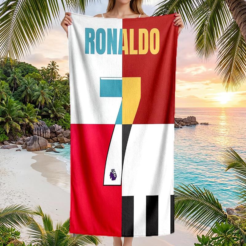 Asciugamano da Spiaggia Cristiano Ronaldo Morbido Microfibra Asciugamano Estivo Asciugatura Rapida Assorbente per Spiaggia Piscina Viaggio