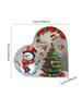 1pc Christmas Decorations Cute Heart Shaped Christmas Dining Table, Office, Counter, Desk, Shelf - Home Decorations Xmas Gift