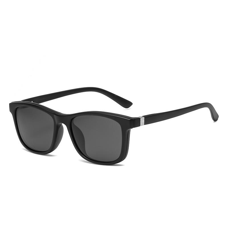 Retro Magnetic Sunglasses Set Men'S And Women'S Spring Leg Glasses Frame Interchangeable Clip Polarized Sunglasses 2267