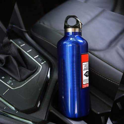 OsAtNb 500ml Stainless Steel Thermos Water Bottle with Vacuum Insulation, Keeps Hot or Cold Water Hot or Cold, Leak-Proof, and Includes a Carabiner, E