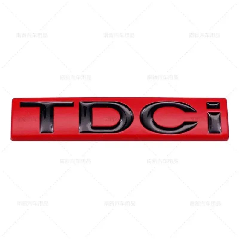 3D Metal TDCI Letters Car Rear Trunk Emblem Badge Sticker Decals For Ford Kuga Explorer Transit Accessories