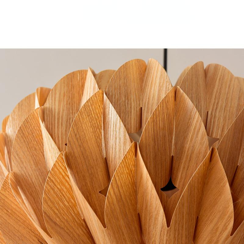 Solid Wood Restaurant Pendant Lamp Wooden Art Lamp Bedroom and Living Room Pendant Lamp