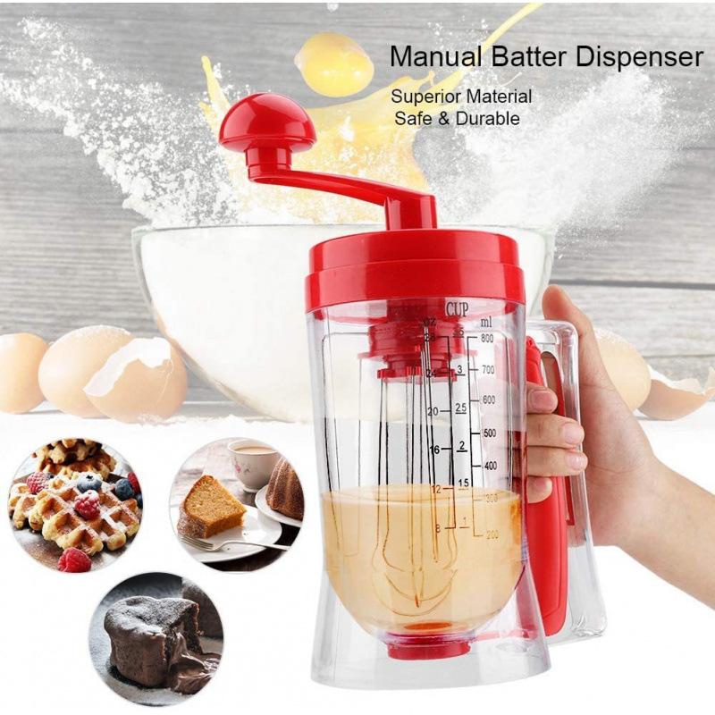 

Hand-Held Dispenser With Measuring Label Squeeze Kitchen Baking Tools For Cookie Cake Muffins 1pc