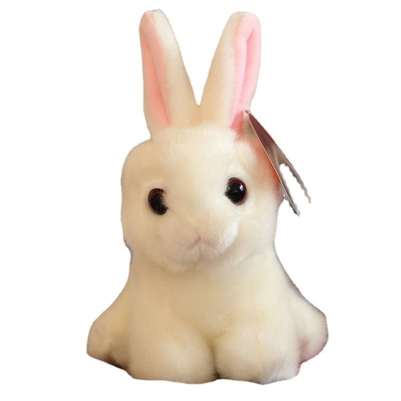 Bambola Carina Piccolo Coniglio Bianco Peluche Giocattolo Bambola Coniglio Ragdoll Bambola Cartone Animato per Bambini