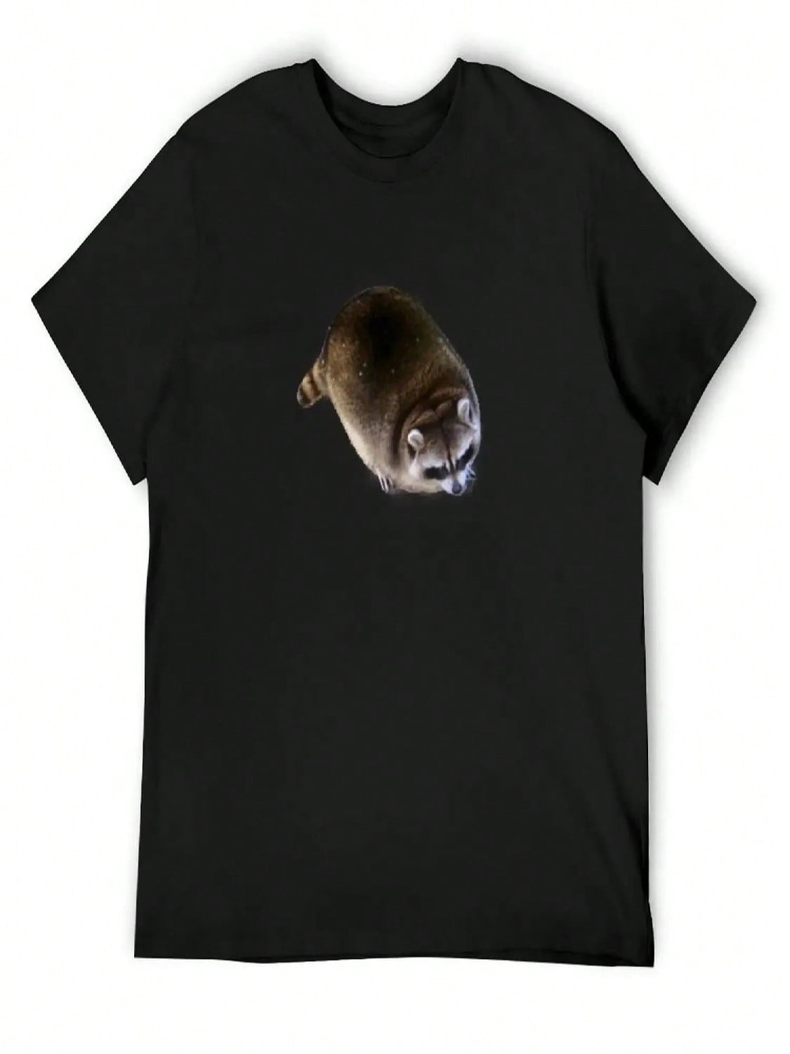 Fat Raccoon T-Shirt Shirts Graphic Cheap Stuff Oversized T Shirt Summer Top T Shirts For Men Cotton S разноцветный