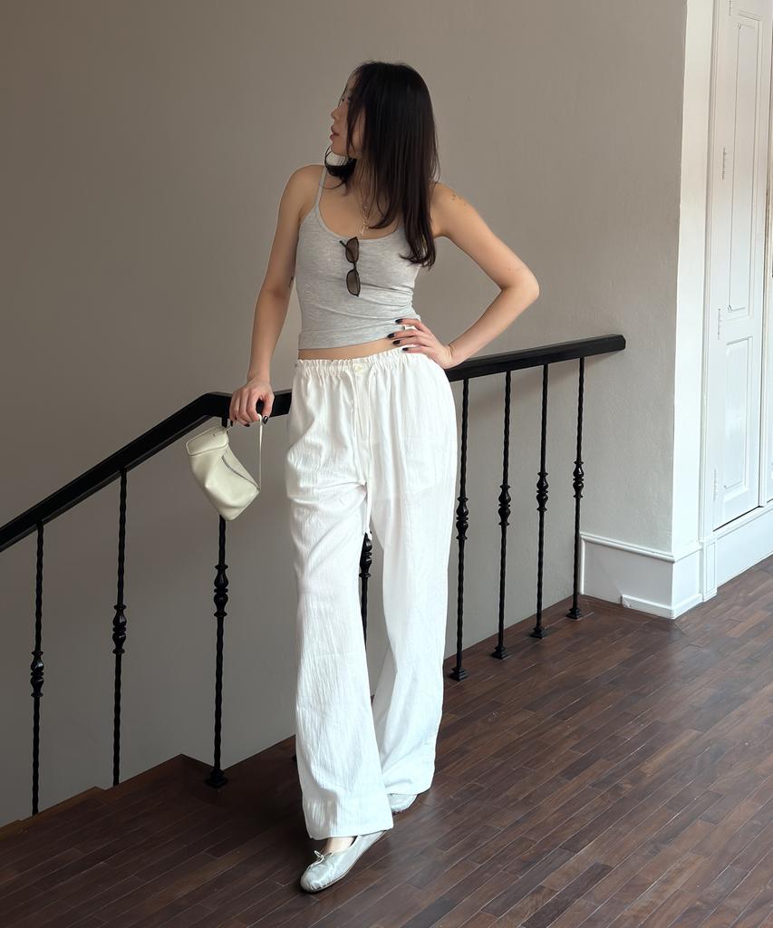 GLOWNY G Light String Pants (White)
