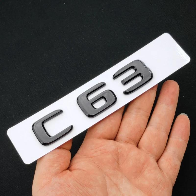 3D ABS Glossy Black A35 A45 C63 A180 S Logo Letters Badge Car Sticker Trunk Emblem For Mercedes Benz AMG W205 W177 W176 C205 AV1