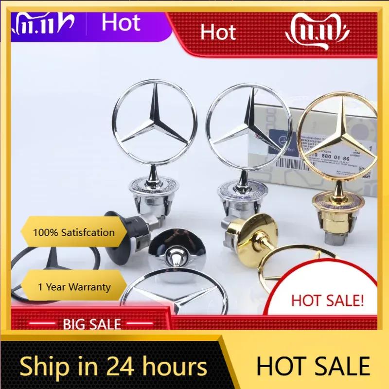 C200 E200 Für Mercedes Benz 1 Stück Auto Fronthauben-Emblem Zinklegierung Dekoration Abzeichen Für Mercedes Benz W204 W220 C180 C200 E260 E30