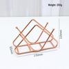 Nordic Iron Tissue Holder: Vertical Napkin Rack for Kitchen or Dining Table