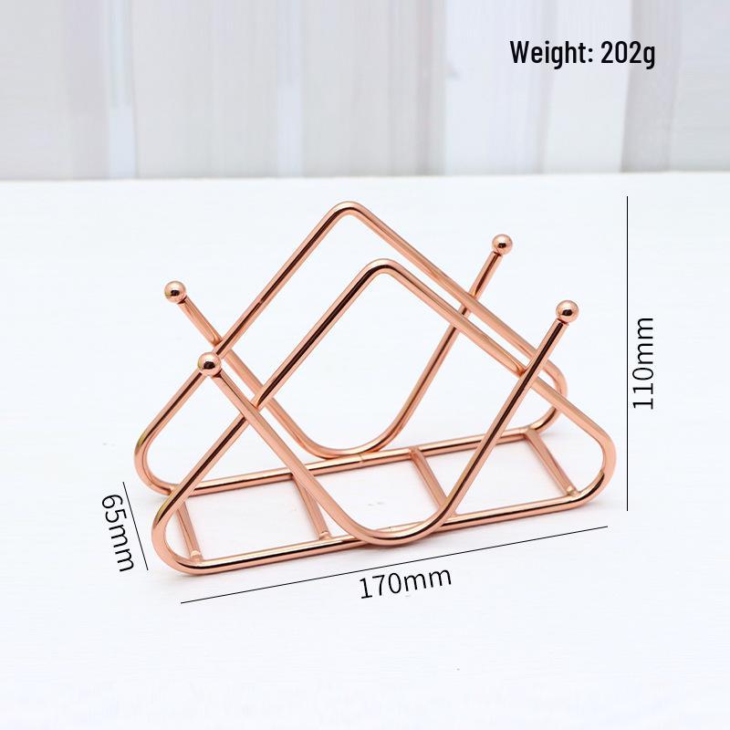 Nordic Iron Tissue Holder: Vertical Napkin Rack for Kitchen or Dining Table