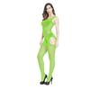 Sexy Chest Hollow Out Jacquard Crotchless One Piece Fishnet Lingerie For Women
