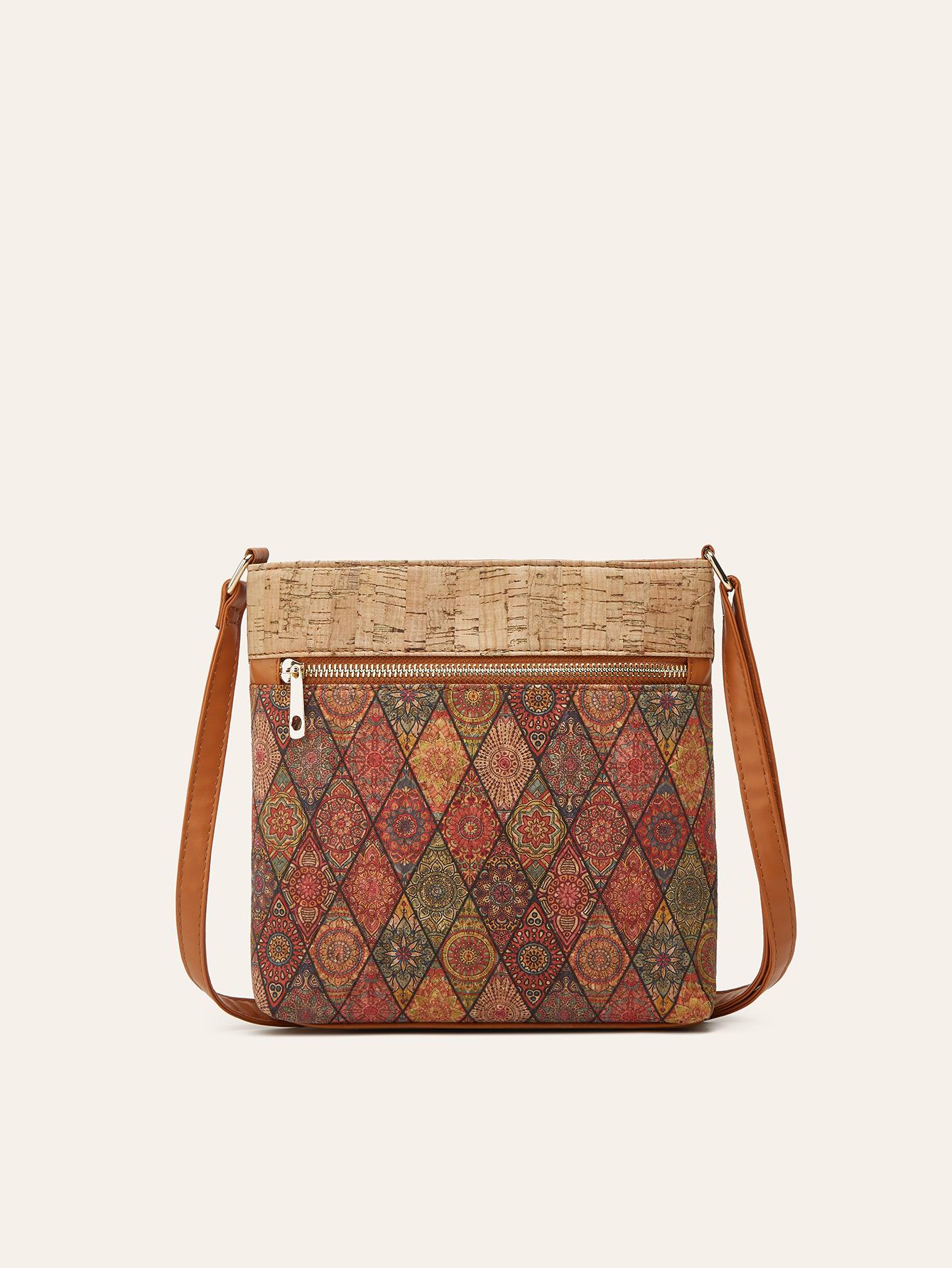 

New casual fashion women s ethnic style shoulder messenger bag personalized rest retro bark bag Guangzhou помаранчевий
