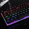 Y-FRUITFUL K137 Wired Mechanical Keyboard 104 Keys RGB Backlit Blue/Red Switch Gaming Keyboard