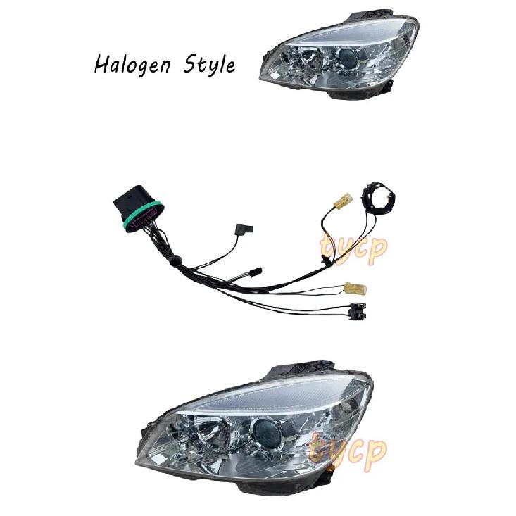 Suitable for 08-10 Model Mercedes-Benz C-Class W204 C180 C200 Headlight Internal Wiring Harness Plug Line Halogen Style