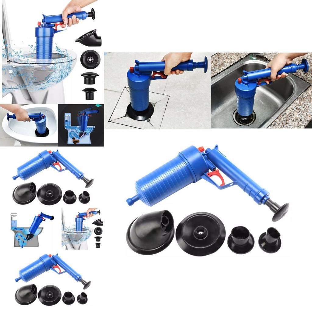 Mocny Niebieski Plastikowy Przepychacz do Toalety Domowe Narzędzie do Czyszczenia Odpływów Do Zatkanych Rur