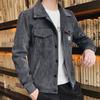 2025 Corduroy Jacket Men's Autumn and Winter Trend Handsome Versatile Lapel Spring Outer Casual Tooling Jacket Men
