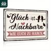 Vintage Metall Blechschild Plakette Retro Wandkunst Heimdekoration 20x30cm