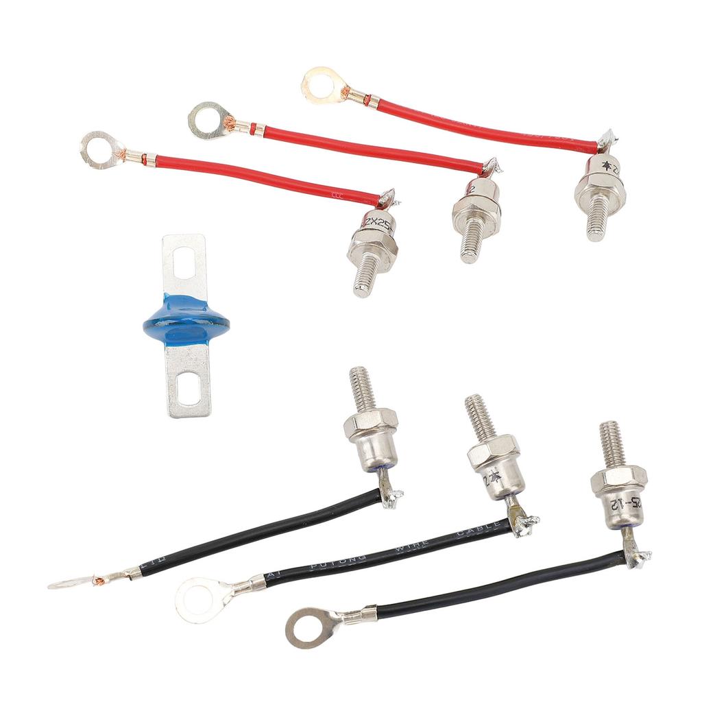 Diode Rectifier Kit,   Rotating Rectifier Module 3.1in 25A 1200V with 3 Positive 3 Negative Diodes, for Generator Replacement Installation
