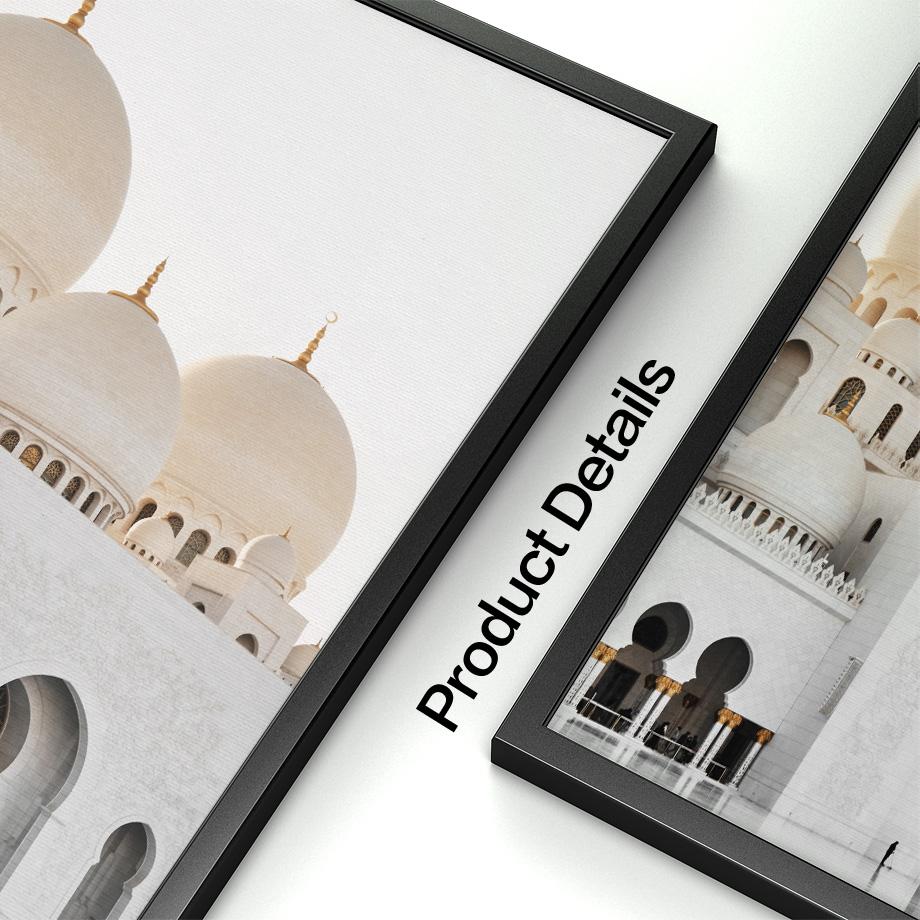 Arabian Palace Muslim Mosque Islamic Script East Gate Wall Art Print Canvas Painting Living Room Decor Poster And Home Picture