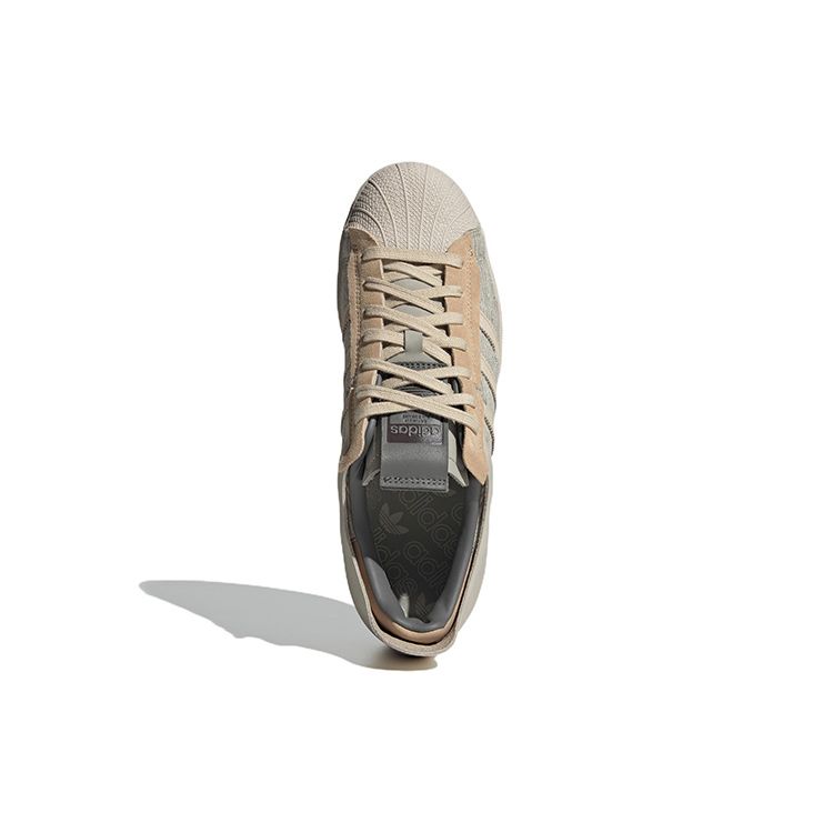 Adidas Originals Superstar Ws2 Leather Corduroy Retro Classic Low-Top Sneakers Unisex Sneakers Gray GY0011