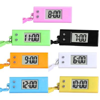 ABS Material Elektronische Uhr Schlüsselanhänger für Studenten Praktische Mini Digitaluhr