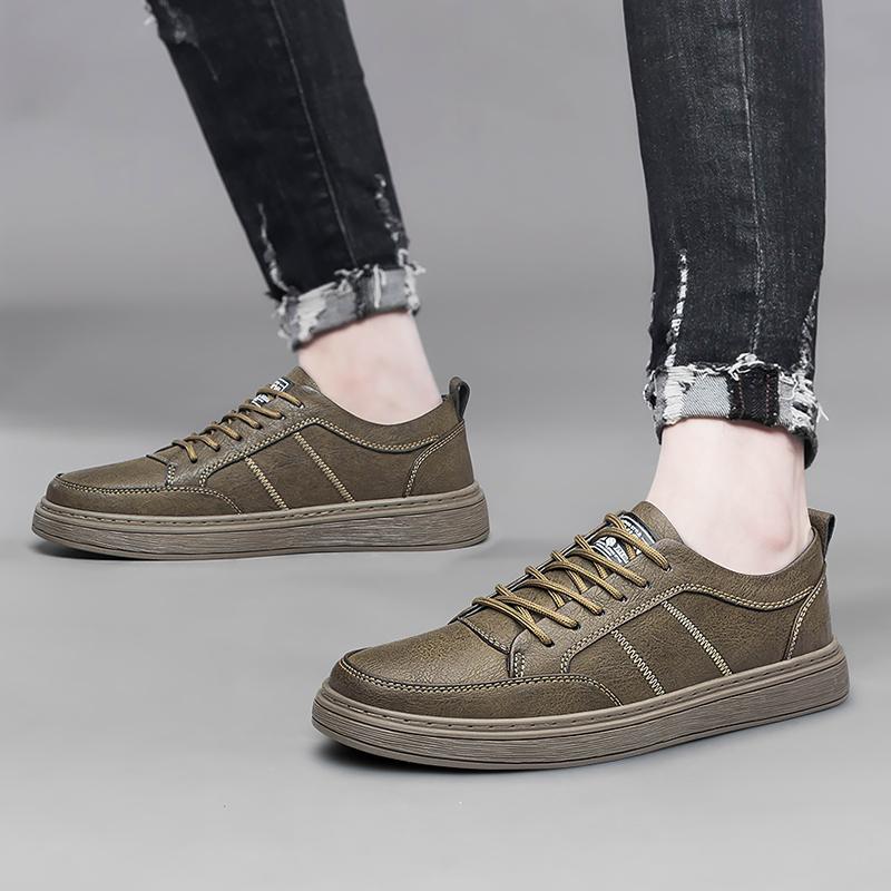 High Quality Brand Wear-resistant Sole Men's Leather Casual Shoes Versatile Men's Oxford Shoes Low Top Mountaineering Shoes