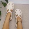 Lucyever Sandali Piattaforma a Punta Chiusa Roma per Donna Cinturino con Fibbia Sandali a Fondo Spesso Donna Estivi Scarpe Studente in Ecopelle