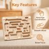 A Wooden Balance Maze Toy Made of Linden Plywood, Designed to Focus on Balance Training And Hand-Eye Coordination Through Fun Gameplay