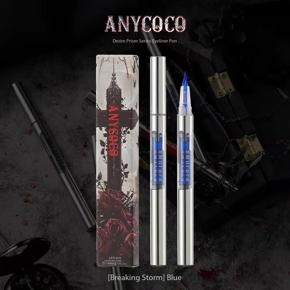 ANYCOCO × Серия Desire Prism Цветная подводка для глаз, Видимая жидкость, Водостойкая и устойчивая к смазыванию для косплея и сценического макияжа 01