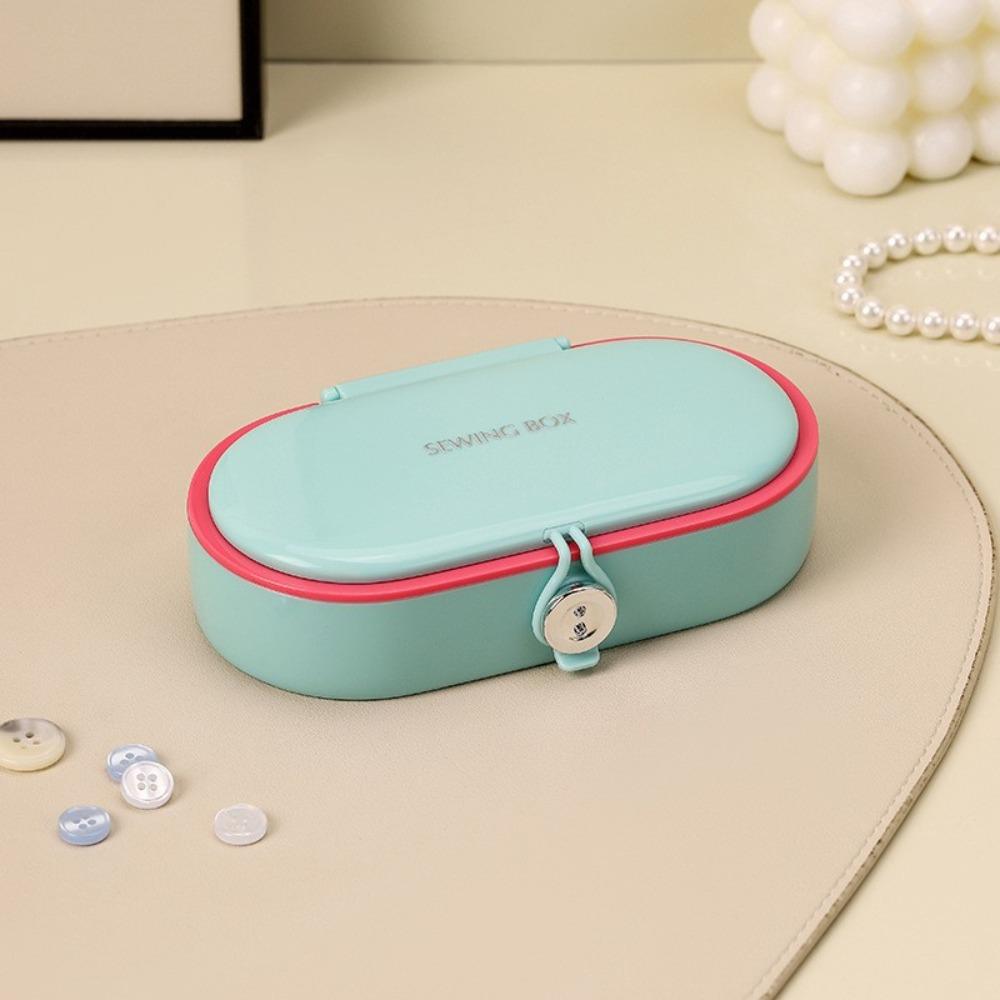 DIY Sewing Kit with Sewing Box 16 Thread Colors Multifunctional Needle and Thread Kit DIY Apparel Sewing Supplies