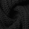 Women's Solid Color High Neck Long Sleeved Knitted Sweater Top Loose Sweater