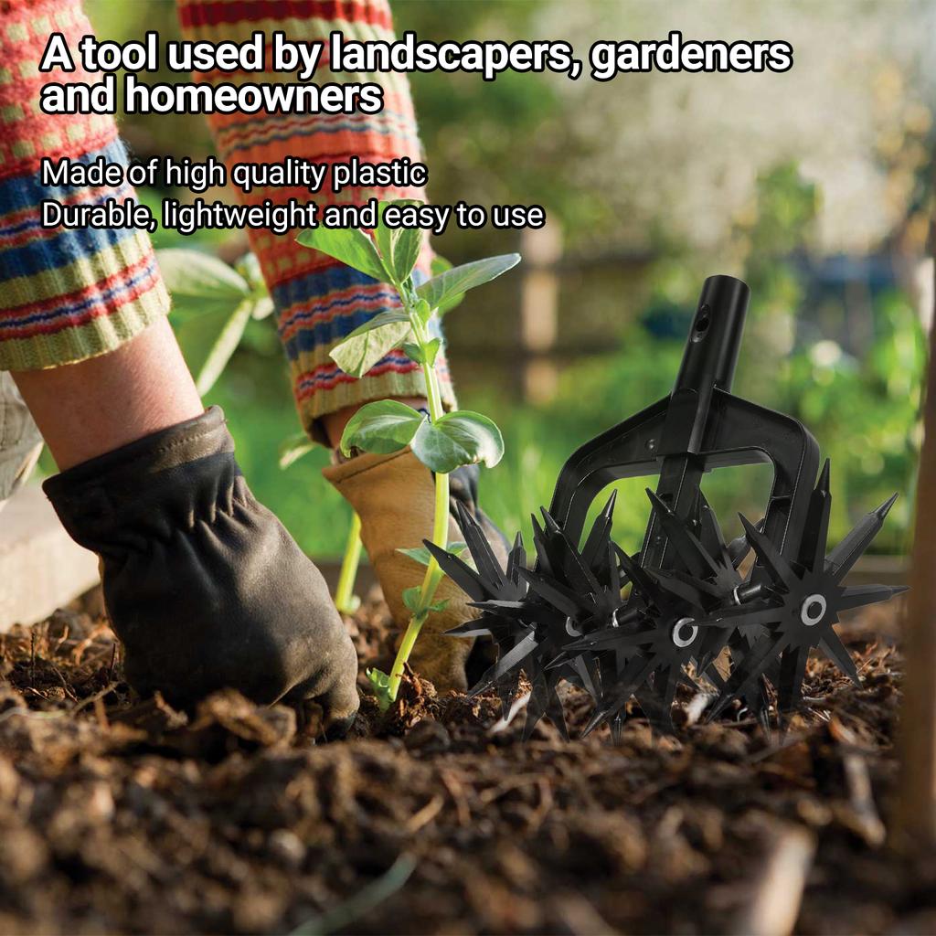 Cultivator Tool, Portable Manual Garden Soil Dump for Lawn Reseeding Soil Planting ing