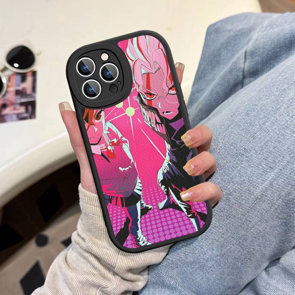 Hot Blooded Fantasy D-DandadanS Anime Phone Case For IPhone 16 15 14 13 12 11 Pro Max Plus Leather Soft Cover