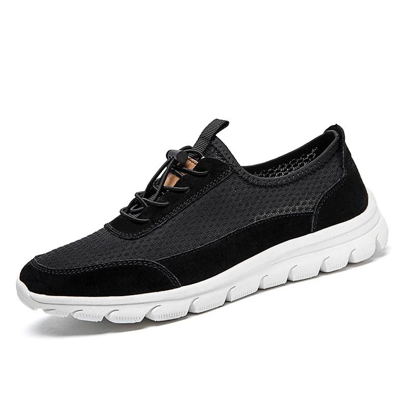 

Высококачественная мужская сетчатая обувь Дышащая мужская повседневная обувь Удобная мужская обувь для активного отдыха Мужская обувь для пеших прогулок и путешествий 44 чёрный