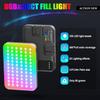 108 LED Video Light 2500K6500K RGB Selfie Light for iPhoneCRI 97+ 2200mAh Camera Light with 3CCT RGB 360 Full Color 20 Lighting