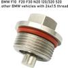 M24x1.5 Magnetic Oil Drain Plug, Aluminum Magnetic Sump Drain Nut Oil Drain B