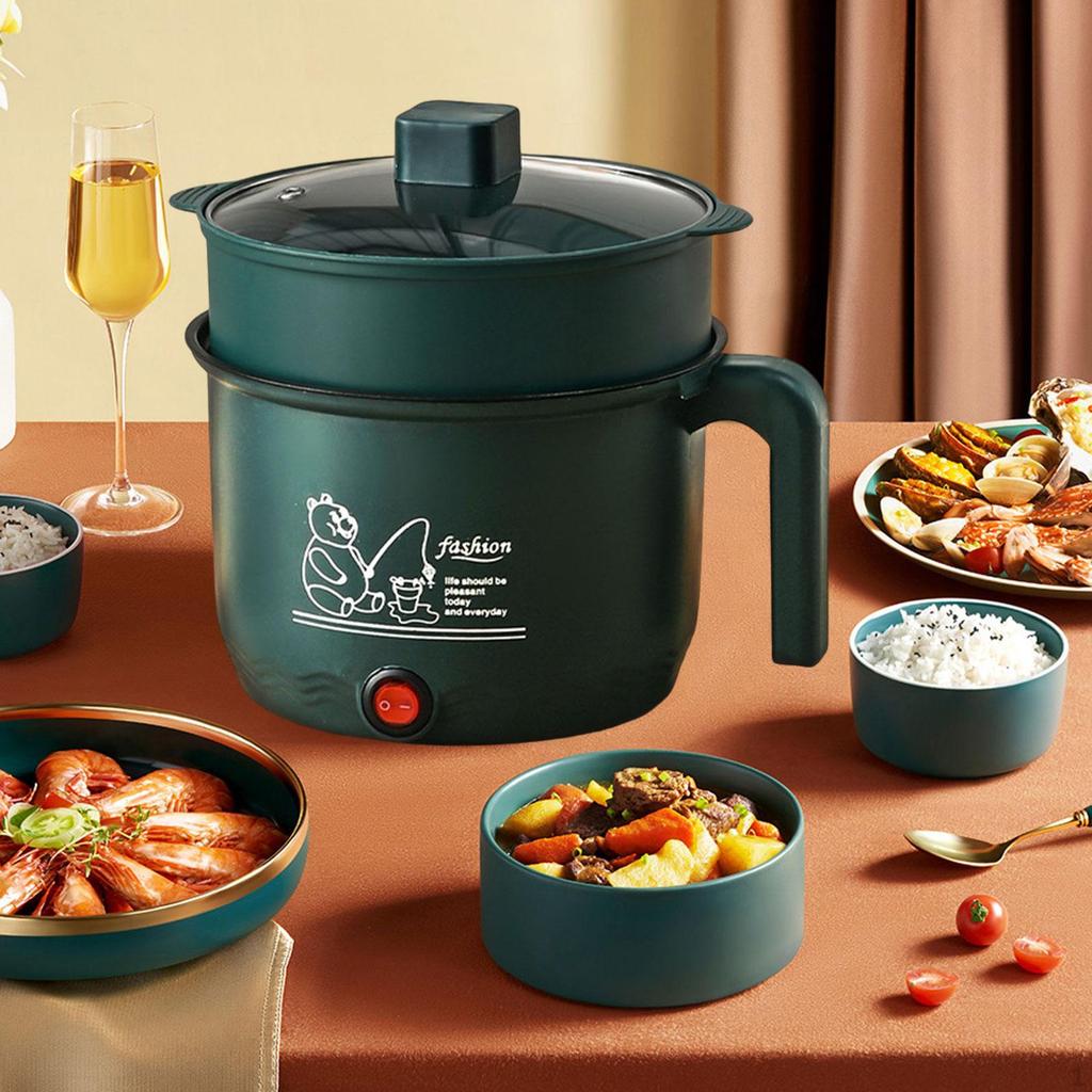 Small Electric Rice Cooker Fit 12 People Nonstick for Noodles Ramen Cooking Only Pot