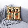 Antique Greek  Ancient Egyptian Cushion Cover Premium Comfort Reversible Pillow Cove Two in One Design for Any Room  Car