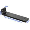 1 Set 4Mm Thicked Invisible L-Shaped Brackets Heavy Duty Cast Iron Floating Shelf Brackets For Kitchen Shelves Support