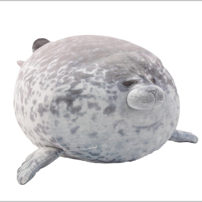 Roztomilý plyšový lachtan 3D měkký plněný polštář, nový dárek pro domácí dekoraci, kolaudační večírek