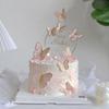 Dekoracja na tort motylkowy Happy Birthday Cake Topper Festiwalowy plugin do pieczenia Wkładka Flaga Imprezowy tort Ślubny Dekoracja Urodzinowa