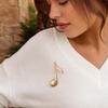 Casual Style Musical Pins Glossy Party Jewelry Accessories Decorative Brooch Pins  Music Lovers