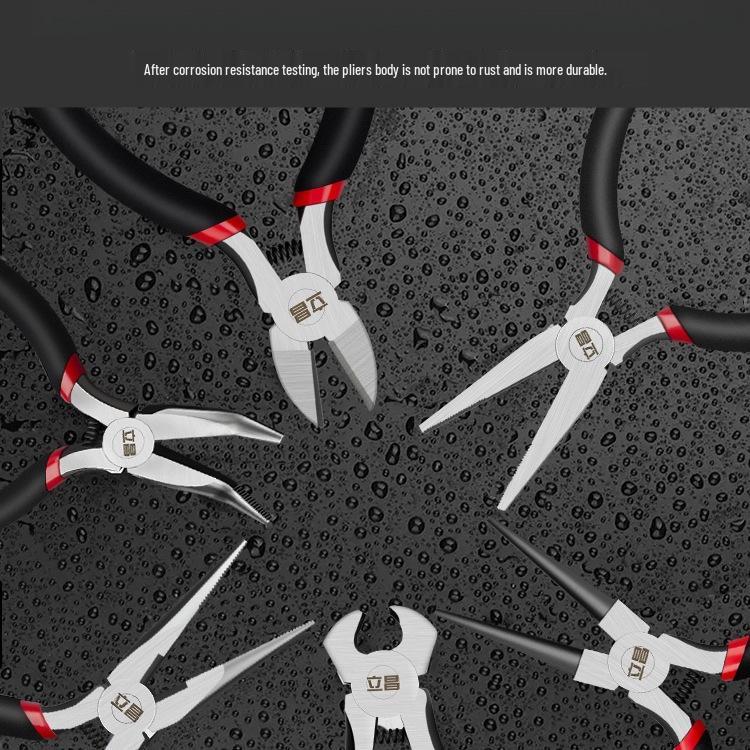 5-Inch Handmade Mini Pliers: Needle-Nose, Diagonal, Slip-Joint, Wire Cutters, Bent-Nose