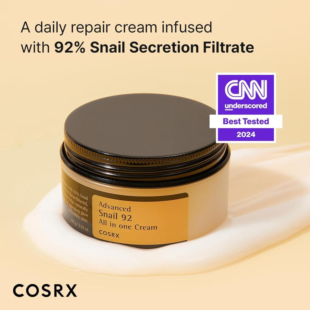 COSRX Advanced Snail 92 All In One Cream 100ml, (2 Options)