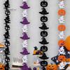 Soft Felt Garland Halloween Party Hanging Garland, Creepy Pumpkin Ghost Skull Witch Hat Streamer, Horror Banner Backdrop Decor for Trick or